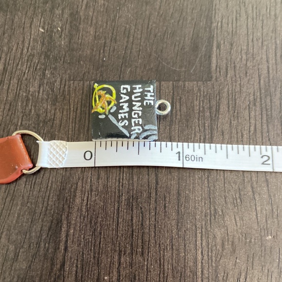 The Hunger Games Inspired Book Cover polymer clay art charm. One size. - Picture 9 of 10